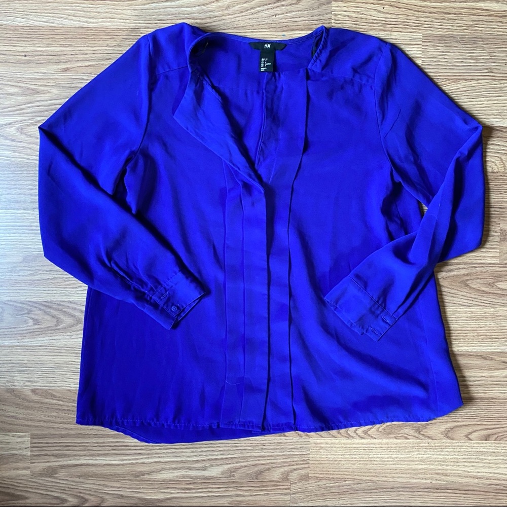 H&M Cobalt Dress Shirt